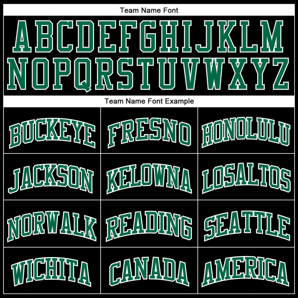 Custom Basketball Jersey - Black White Pinstripe Kelly Green-White