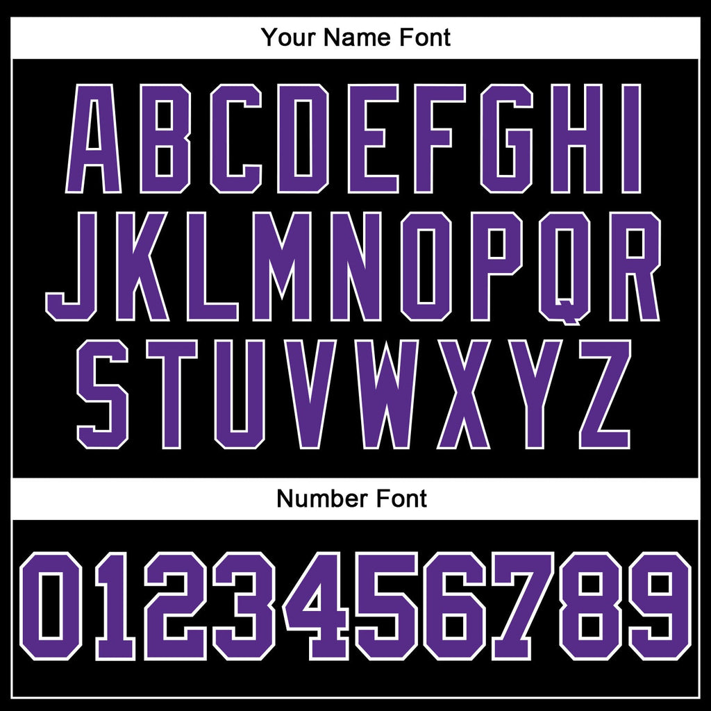 Custom Basketball Jersey - Black White Pinstripe Purple-White - Style Black1341