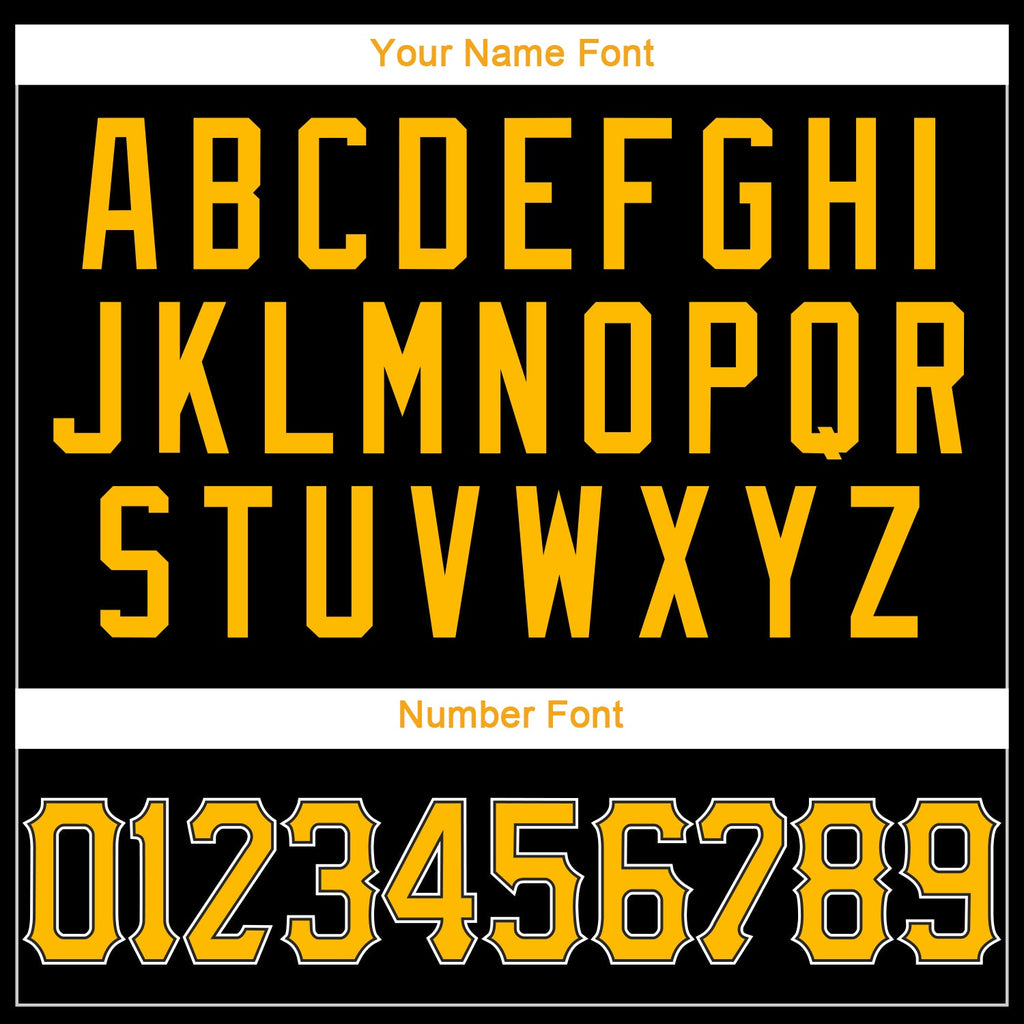 Custom Basketball Jersey - Black Gold-White Throwback - Style Black1558