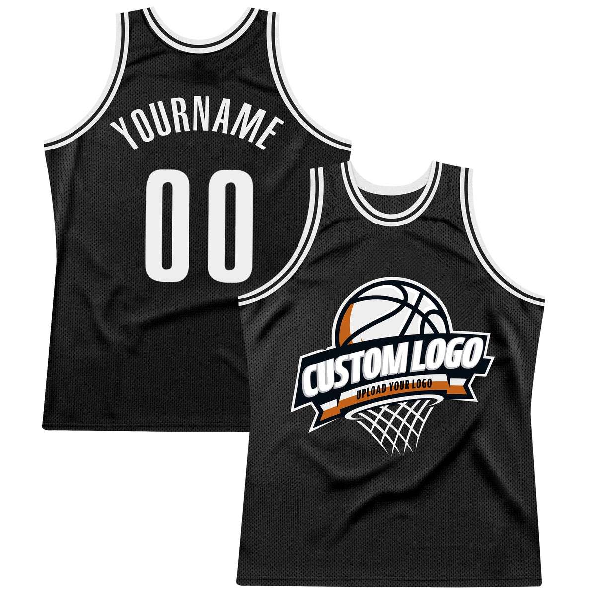 Custom Basketball Jersey - Black White Throwback - Style Black1563