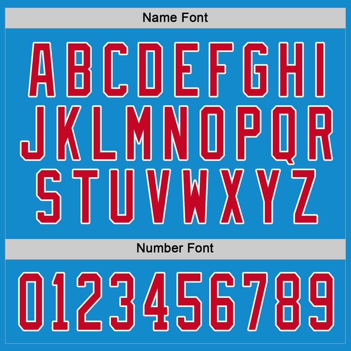 Custom Hockey Jersey - Blue Red-White