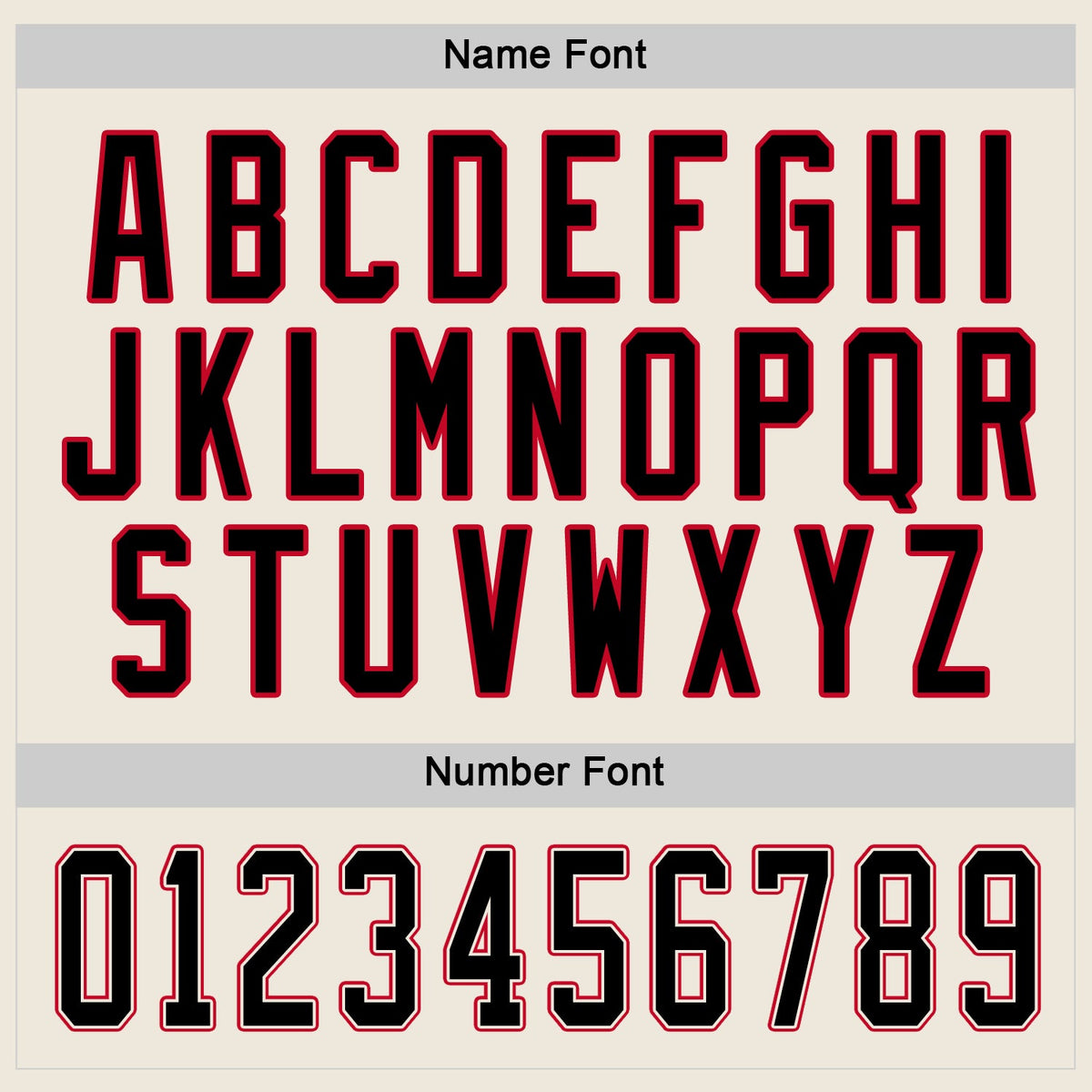 Custom Hockey Jersey - Cream Black-Red - Style Cream0296