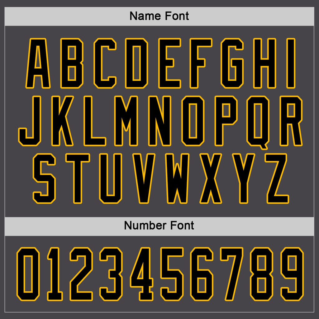 Custom Hockey Jersey - Steel Gray Black-Gold