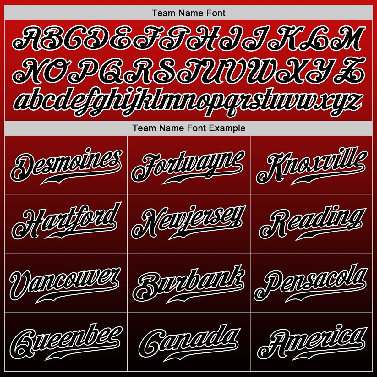 Custom Baseball Jersey - Red Black-White Fade Fashion