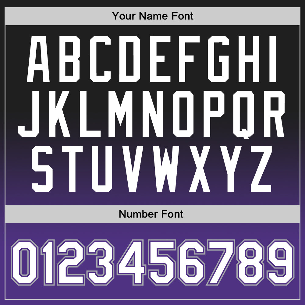 Custom Basketball Jersey - Black White-Purple Fade Fashion