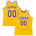 Custom Basketball Jersey - Gold Purple-White Throwback - Style Gold0268