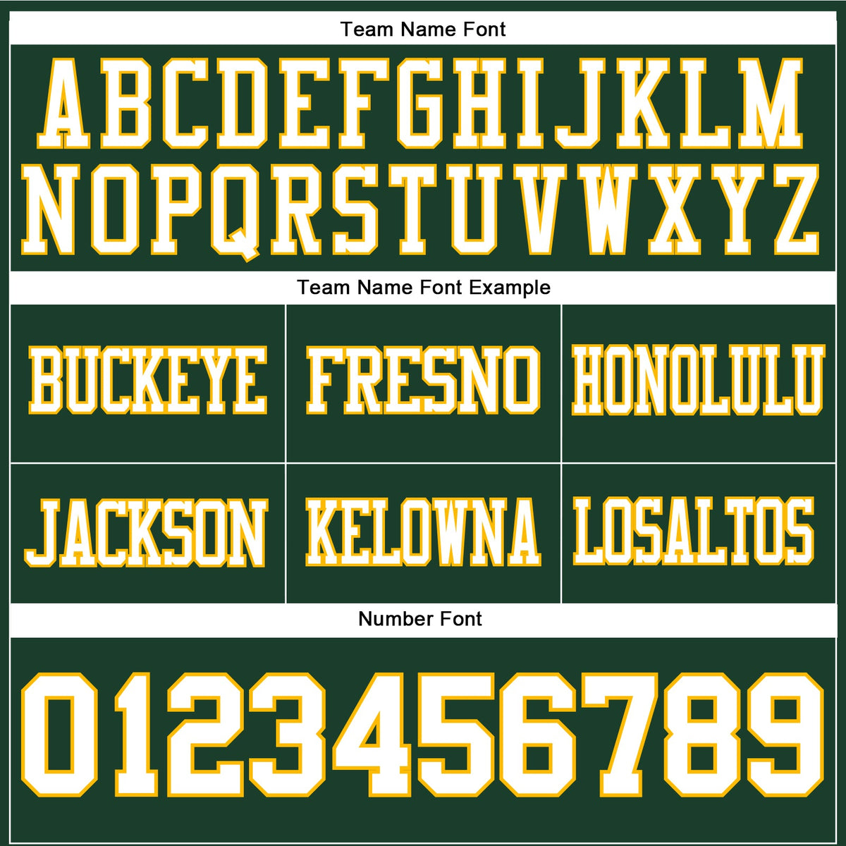 Custom Football Jersey - Green White-Gold