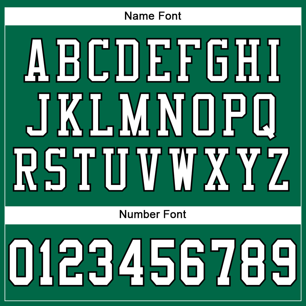 Custom Football Jersey - Kelly Green White-Black Mesh - Style KellyGreen0446