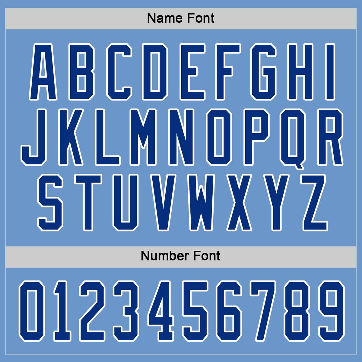 Custom Hockey Jersey - Light Blue Royal-White