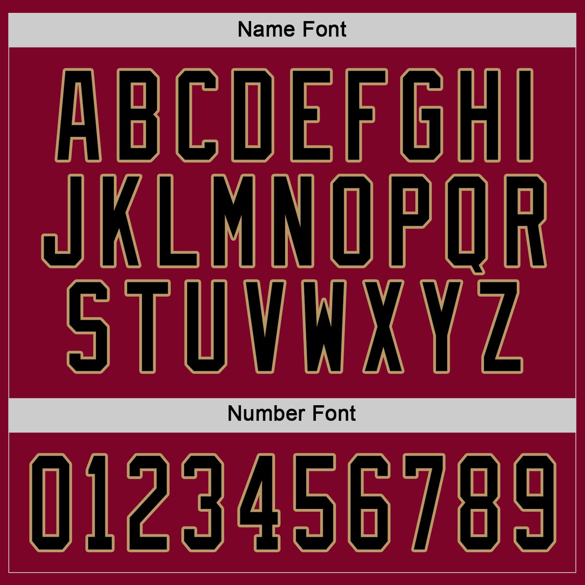Custom Hockey Jersey - Maroon Black-Old Gold - Style Maroon0043