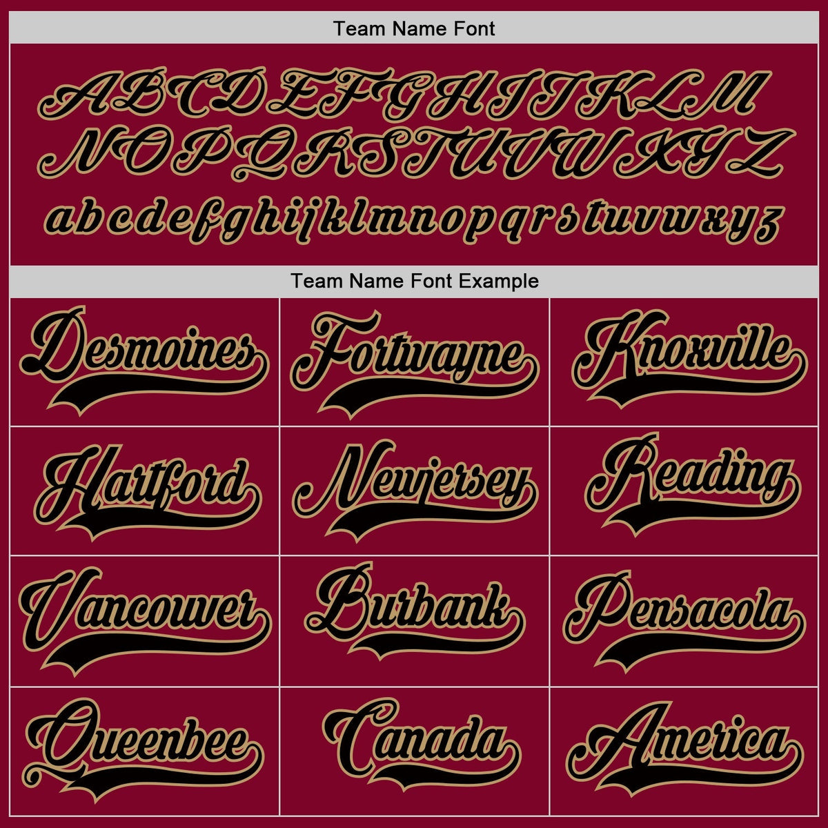 Custom Hockey Jersey - Maroon Black-Old Gold - Style Maroon0043
