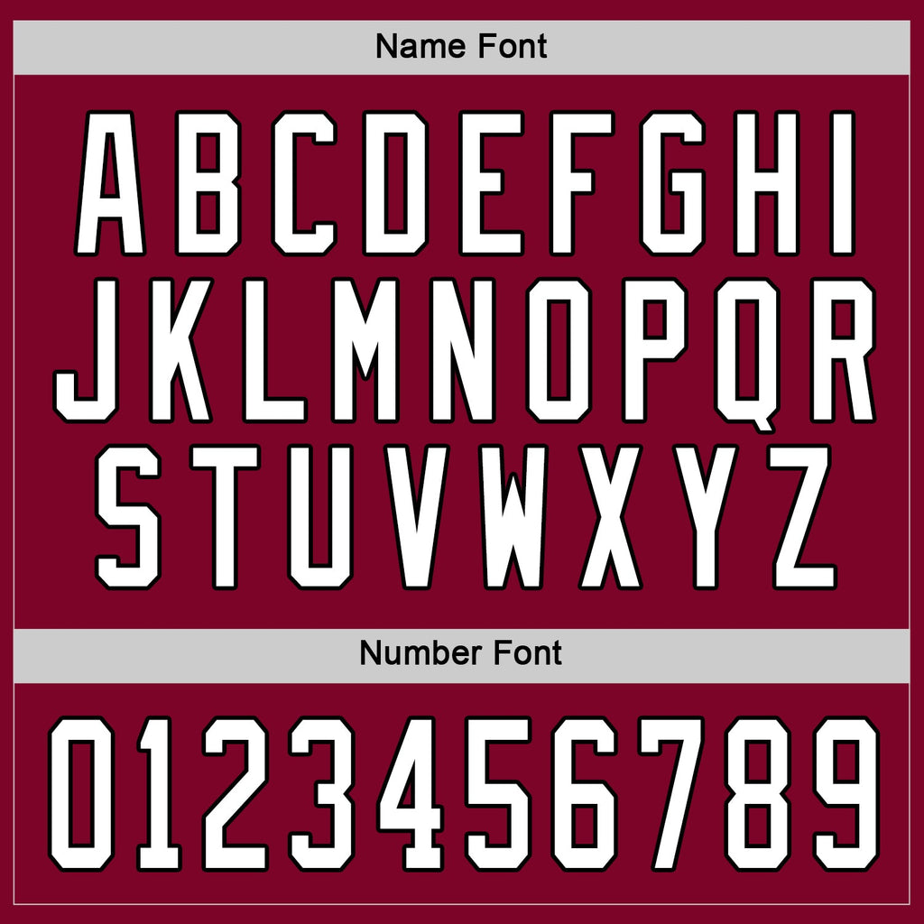 Custom Hockey Jersey - Maroon White-Black - Style Maroon0055