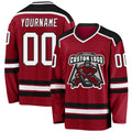 Custom Hockey Jersey - Maroon White-Black - Style Maroon0055