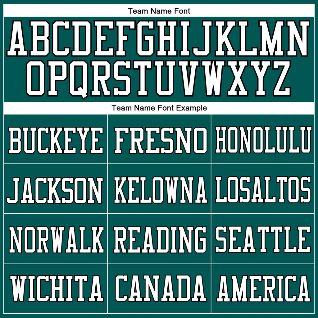 Custom Football Jersey - Midnight Green White Gray-Black Mesh