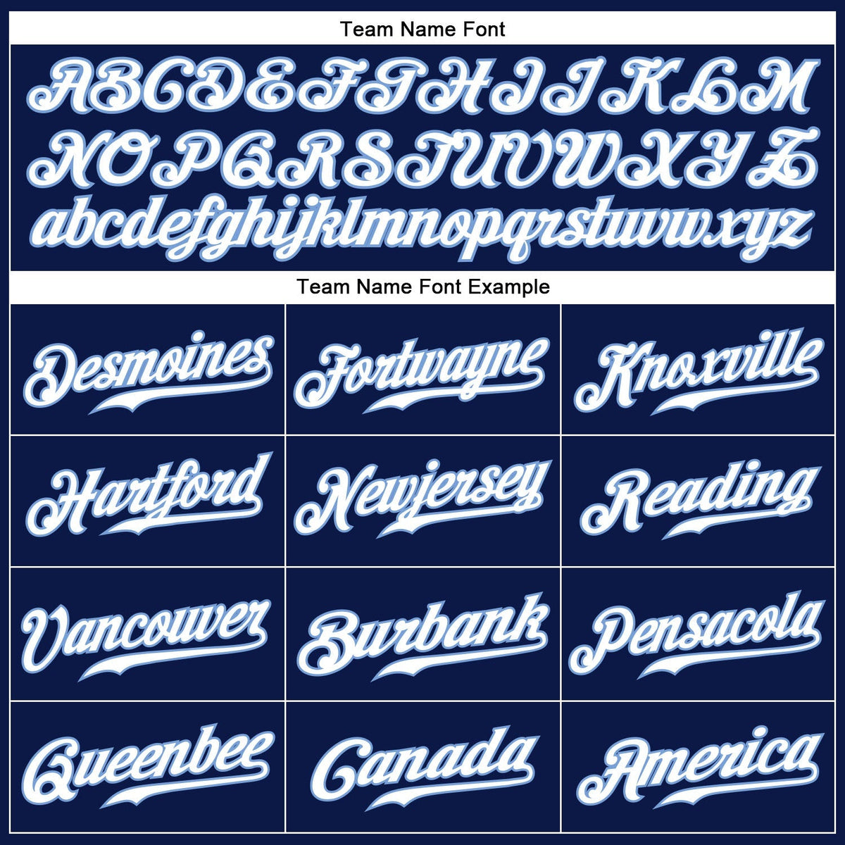 Custom Baseball Jersey - Navy White-Light Blue