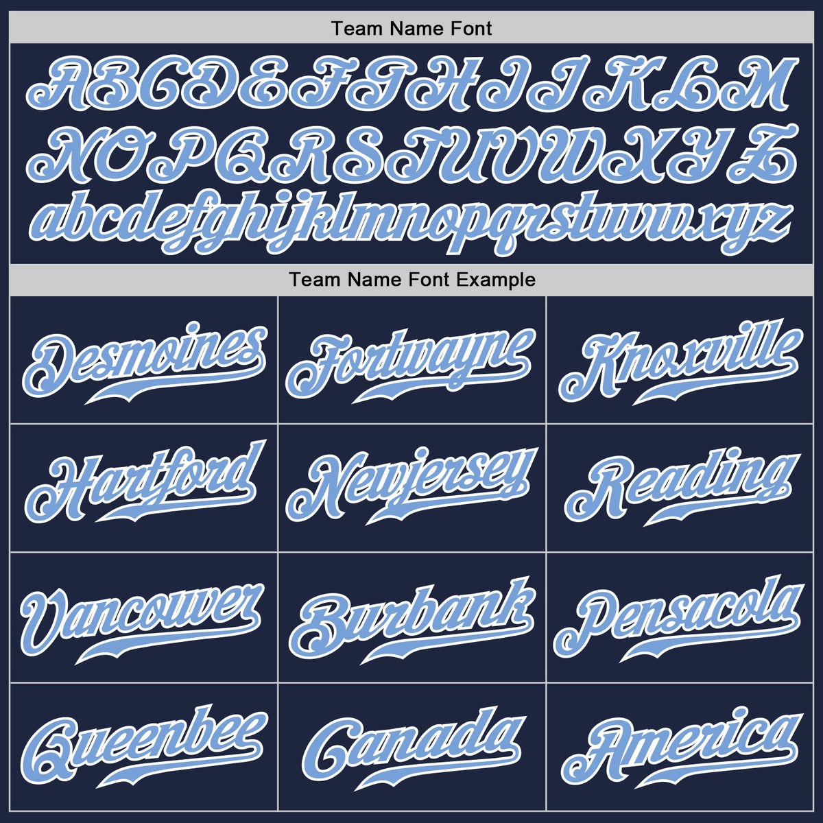 Custom Baseball Jersey - Navy White Pinstripe Light Blue-White
