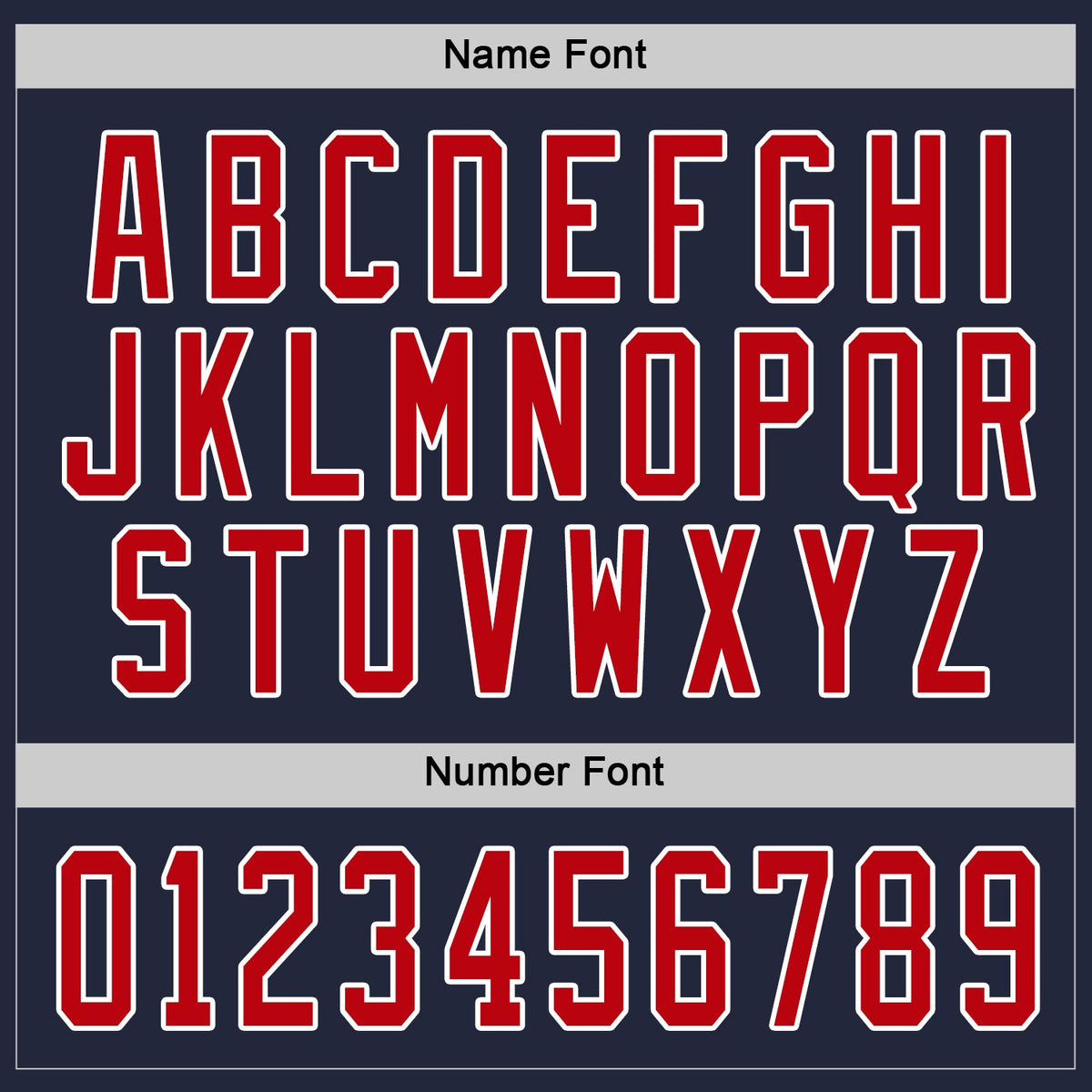 Custom Hockey Jersey - Navy Red-White