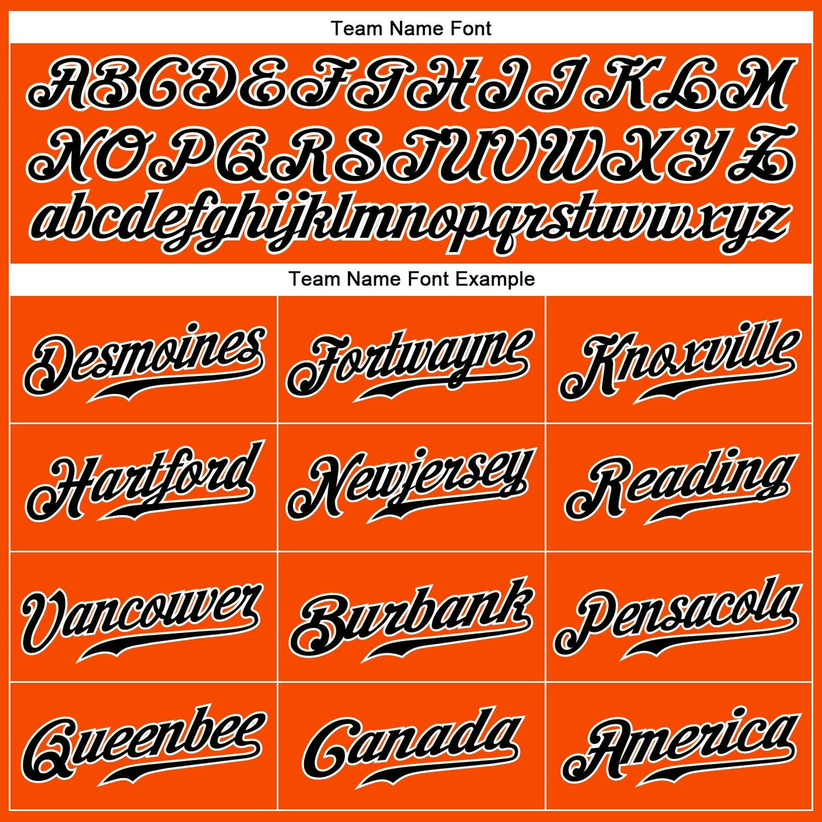 Custom Baseball Jersey - Orange Black Pinstripe Black-White