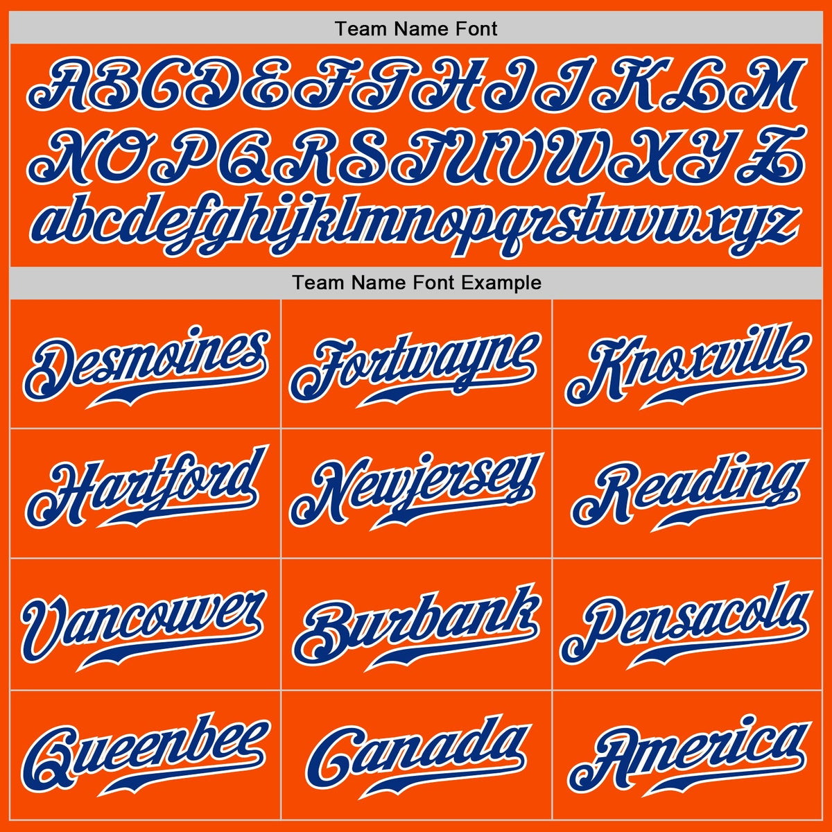 Custom Baseball Jersey - Orange White Pinstripe Royal-White