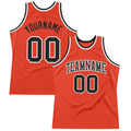 Custom Basketball Jersey - Orange Black-White Throwback