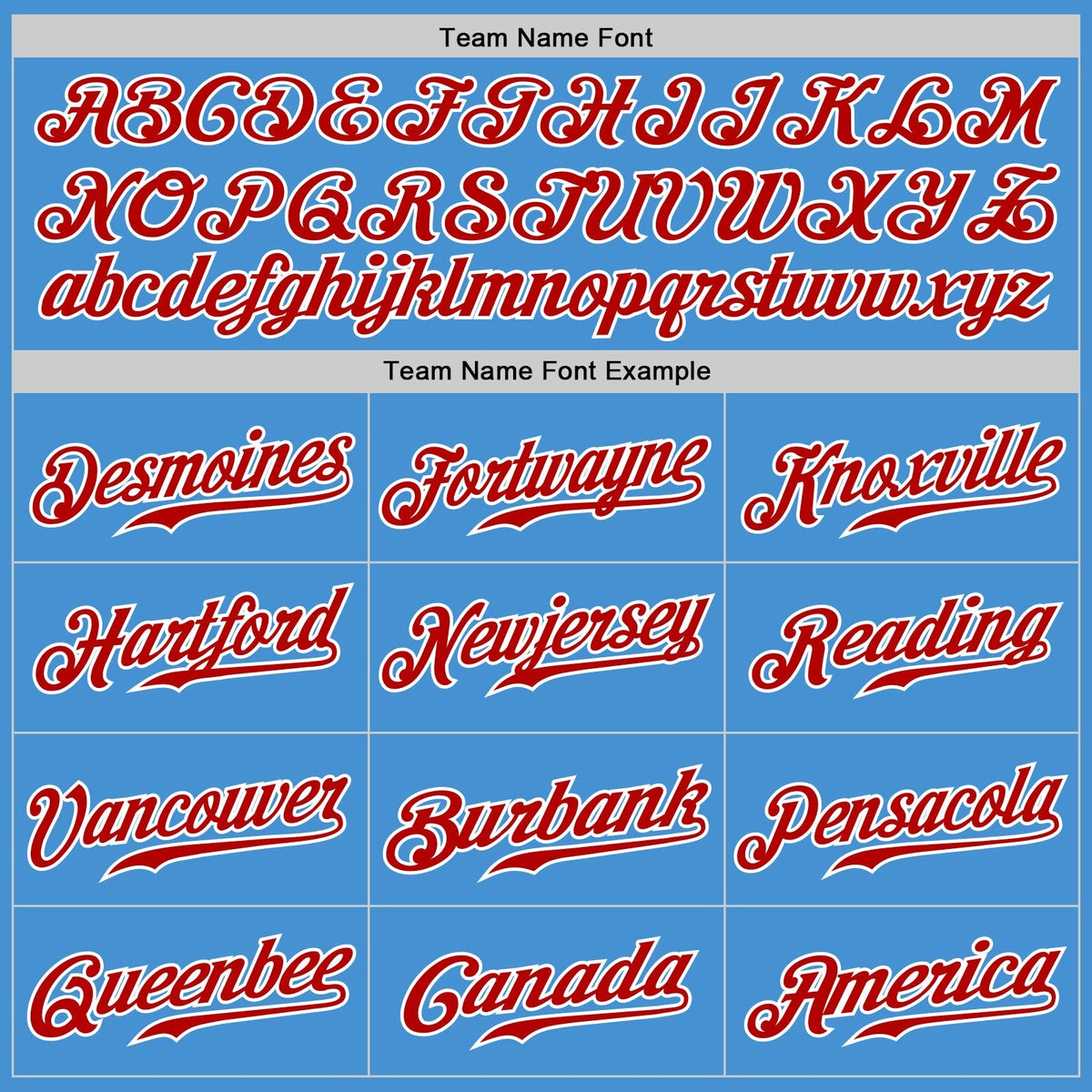 Custom Baseball Jersey - Powder Blue White Pinstripe Red-White