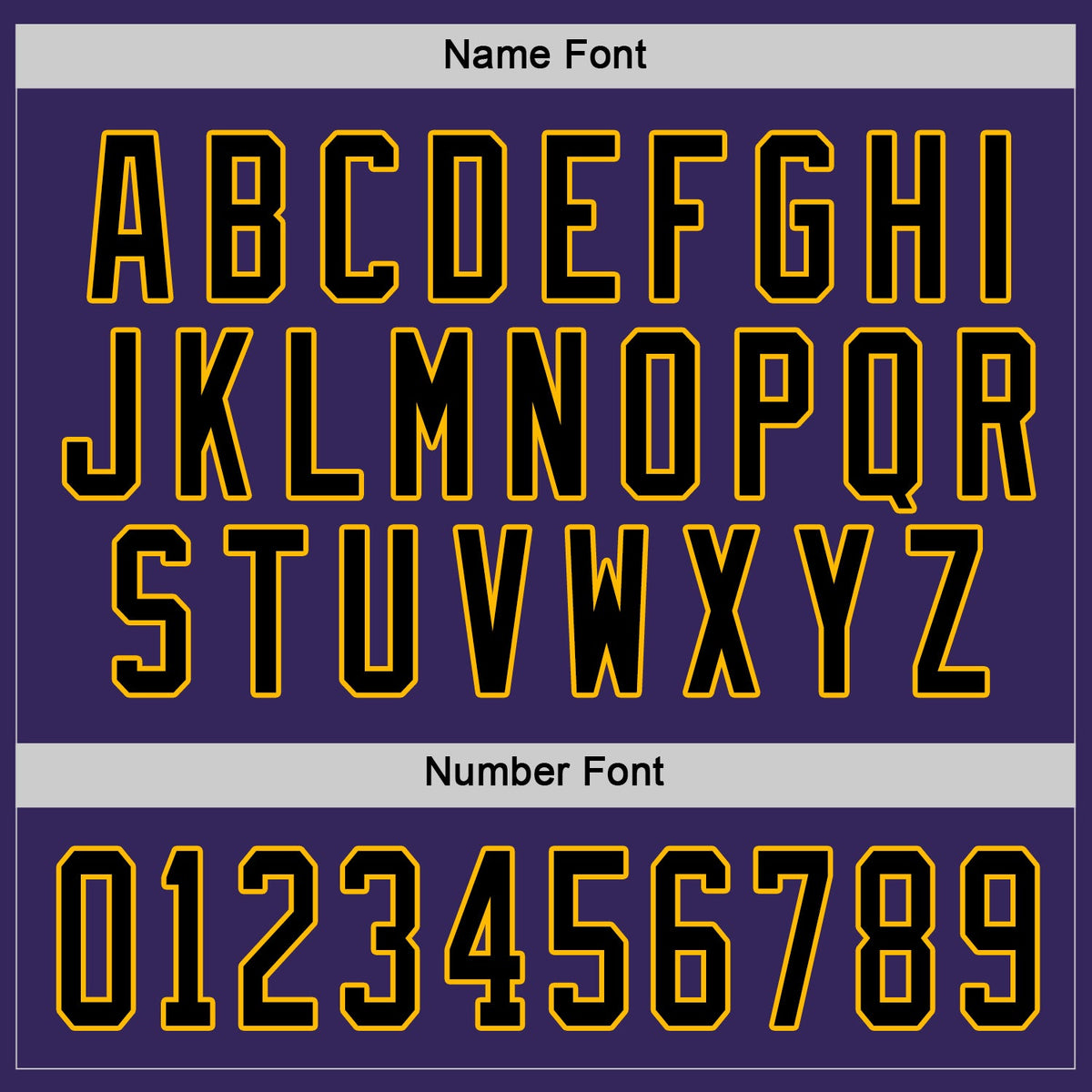 Custom Hockey Jersey - Purple Black-Gold - Style Purple0286