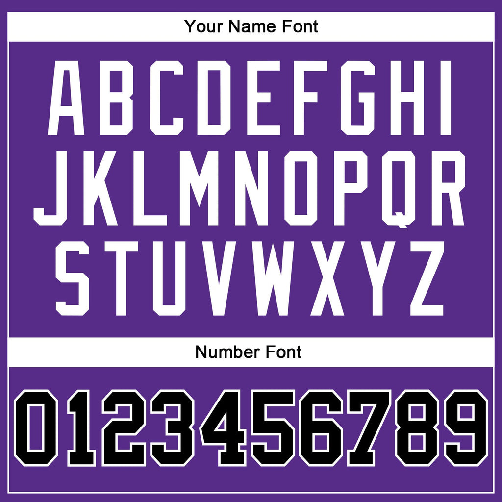 Custom Basketball Jersey - Purple Black-White Throwback - Style Purple0323