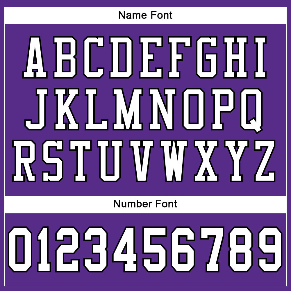 Custom Football Jersey - Purple White-Black Mesh - Style Purple0453