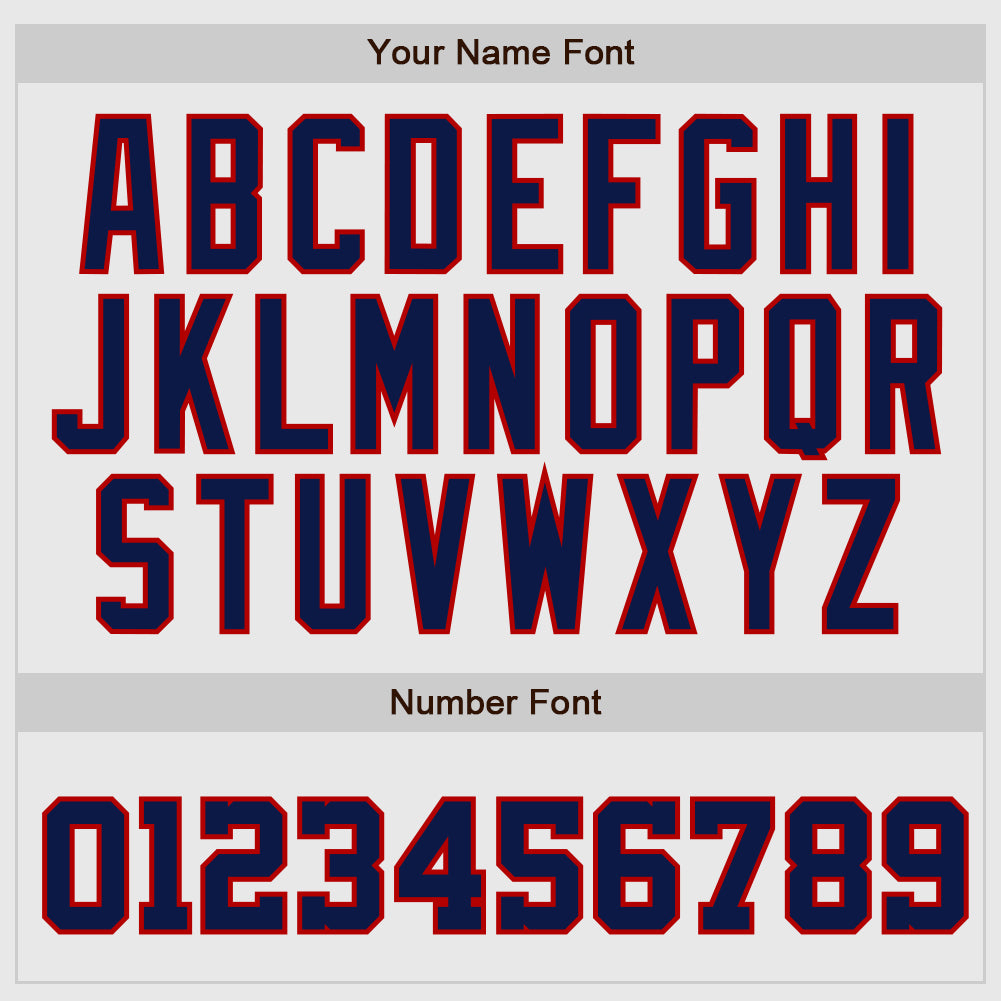 Custom Baseball Jersey - White Navy Pinstripe Navy-Red Raglan Sleeves