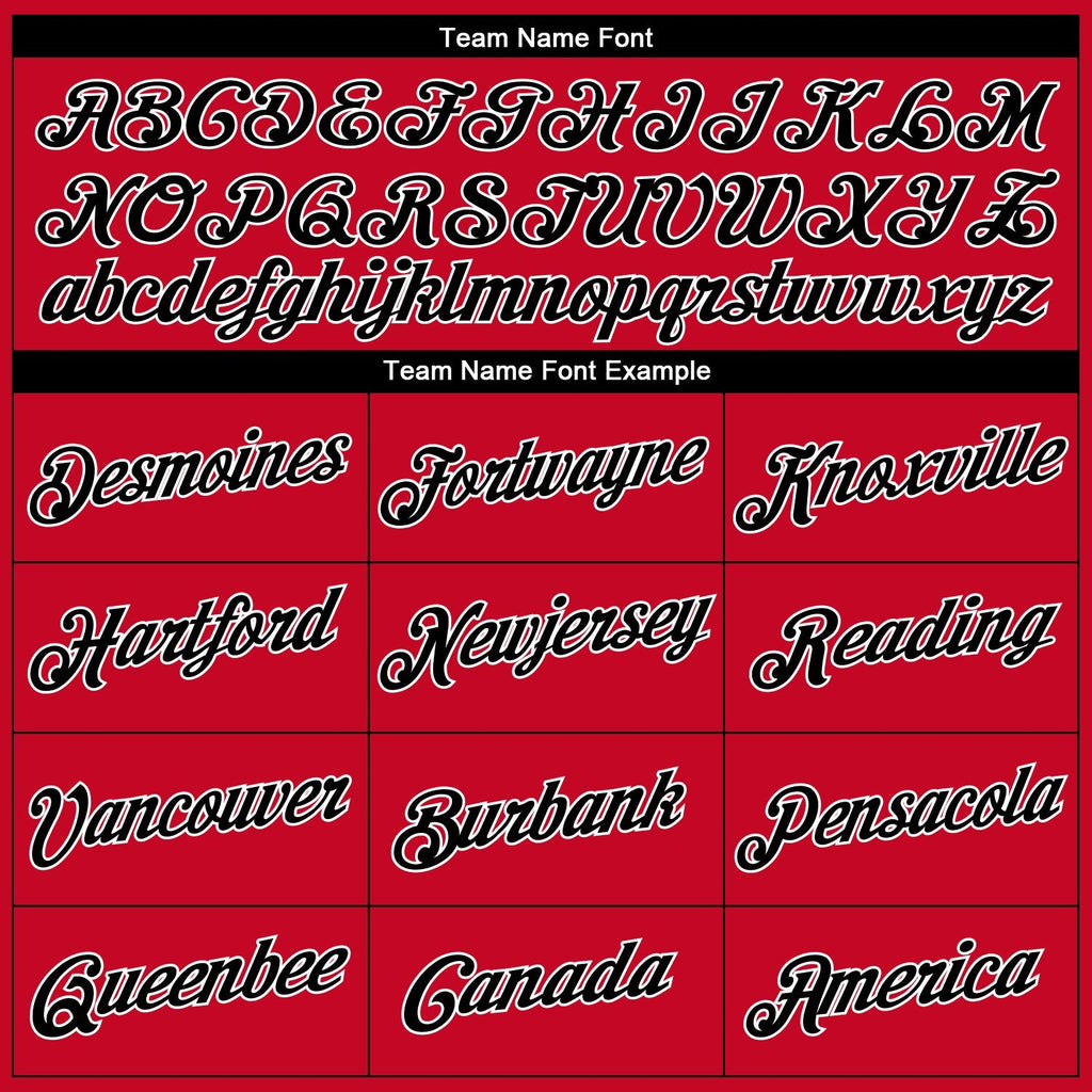 Custom Basketball Jersey - Red Black-Red Throwback