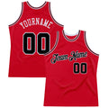Custom Basketball Jersey - Red Black-Red Throwback