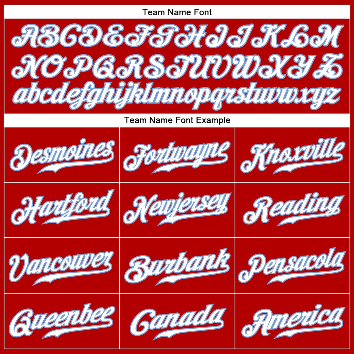 Custom Baseball Jersey - Red White Pinstripe White-Light Blue