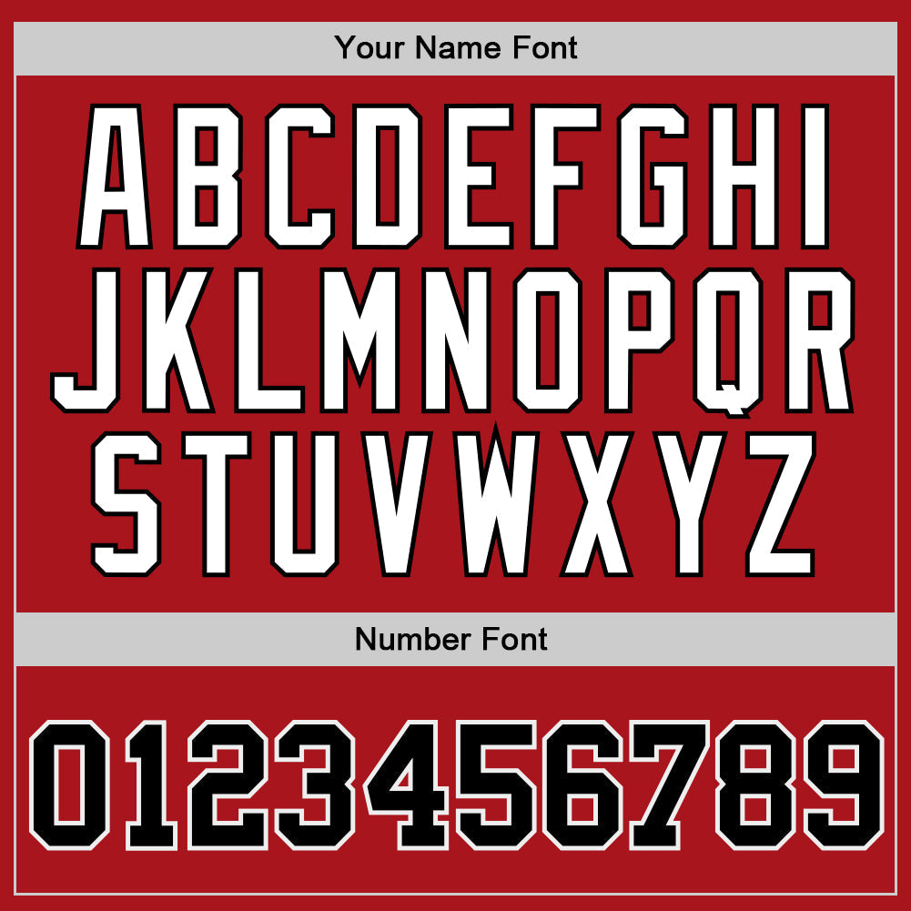 Custom Basketball Jersey - Red Black-White Throwback - Style Red0442