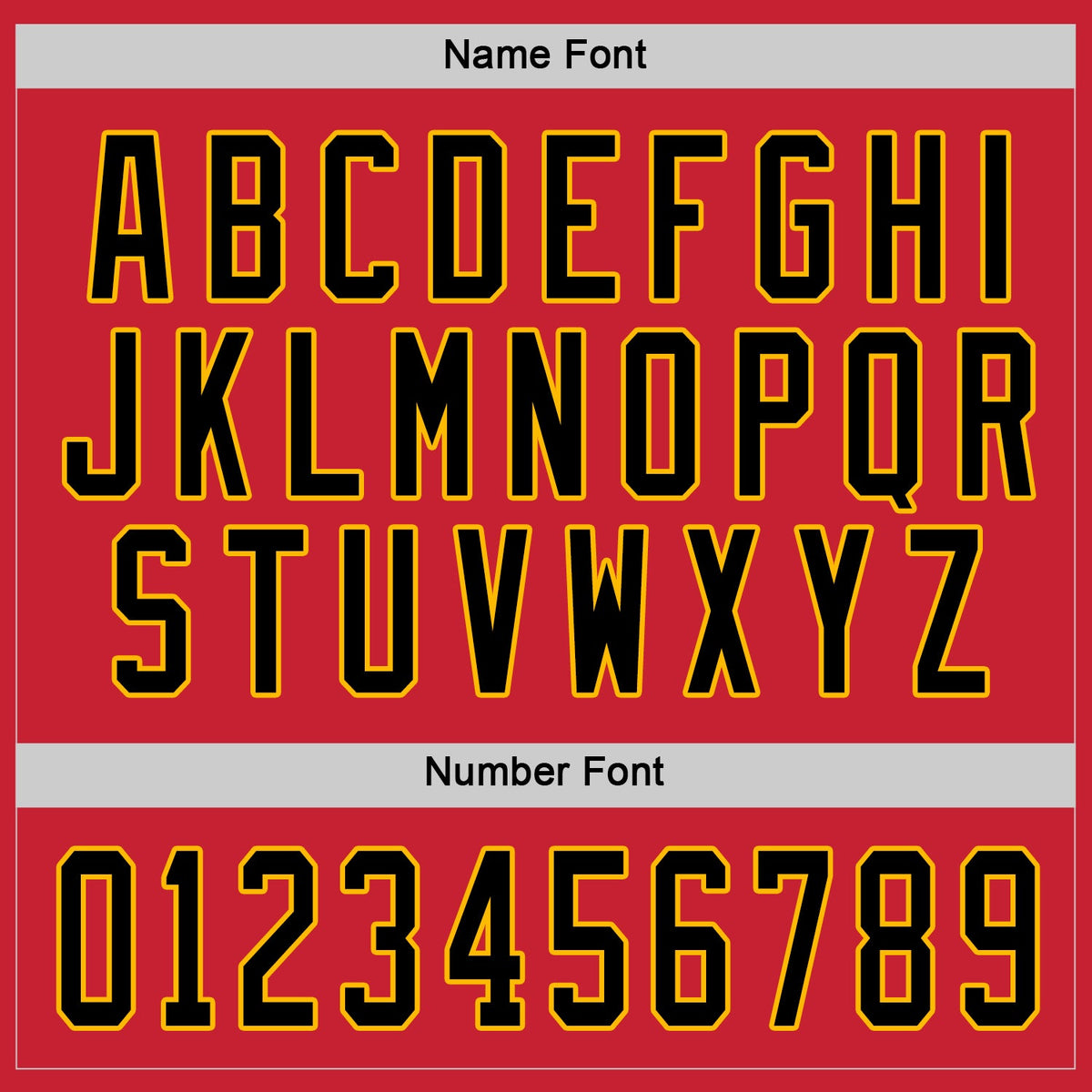 Custom Hockey Jersey - Red Black-Gold - Style Red0478
