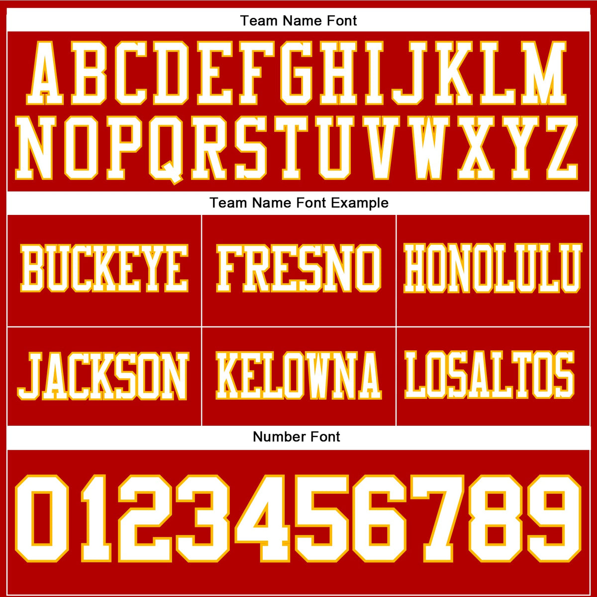 Custom Football Jersey - Red White-Gold