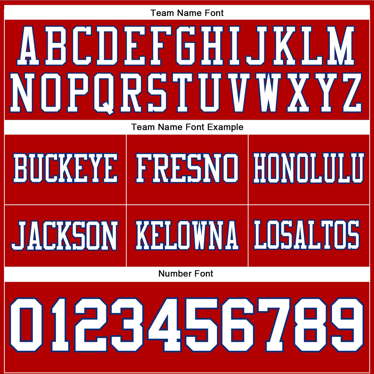 Custom Football Jersey - Red White-Royal