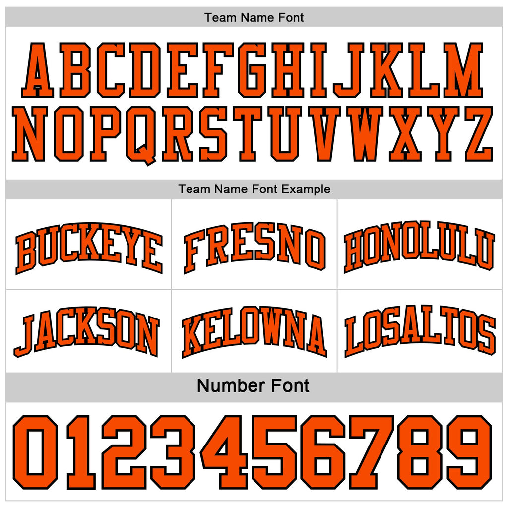 Custom Basketball Jersey - Reversible Black Orange-White Double Side Sublimation Set