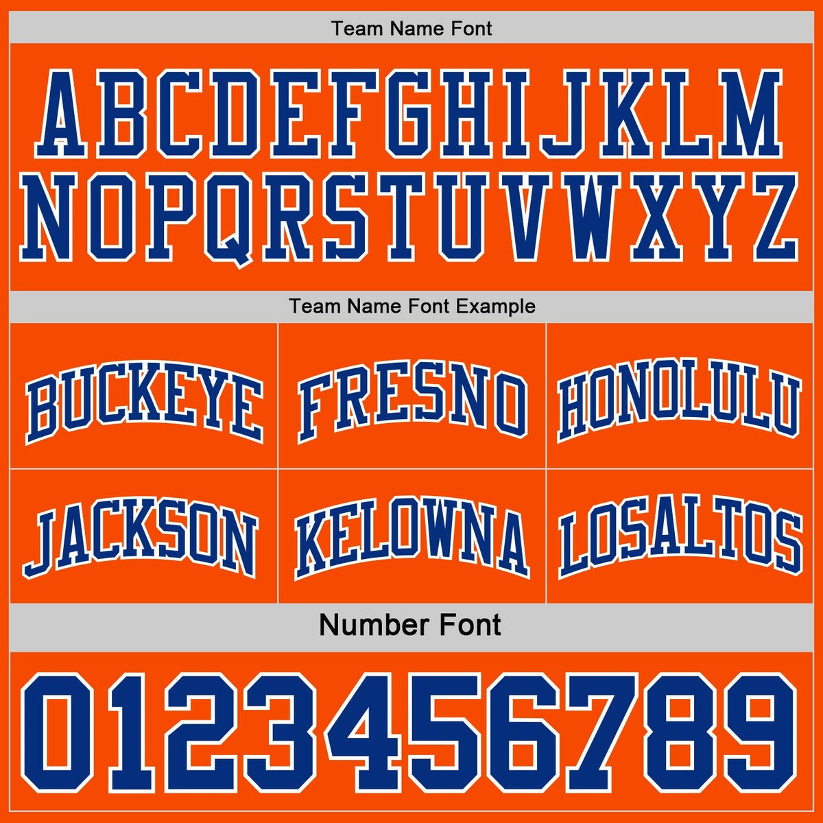 Custom Basketball Jersey - Royal Orange-White Reversible Double Side Sublimation Set