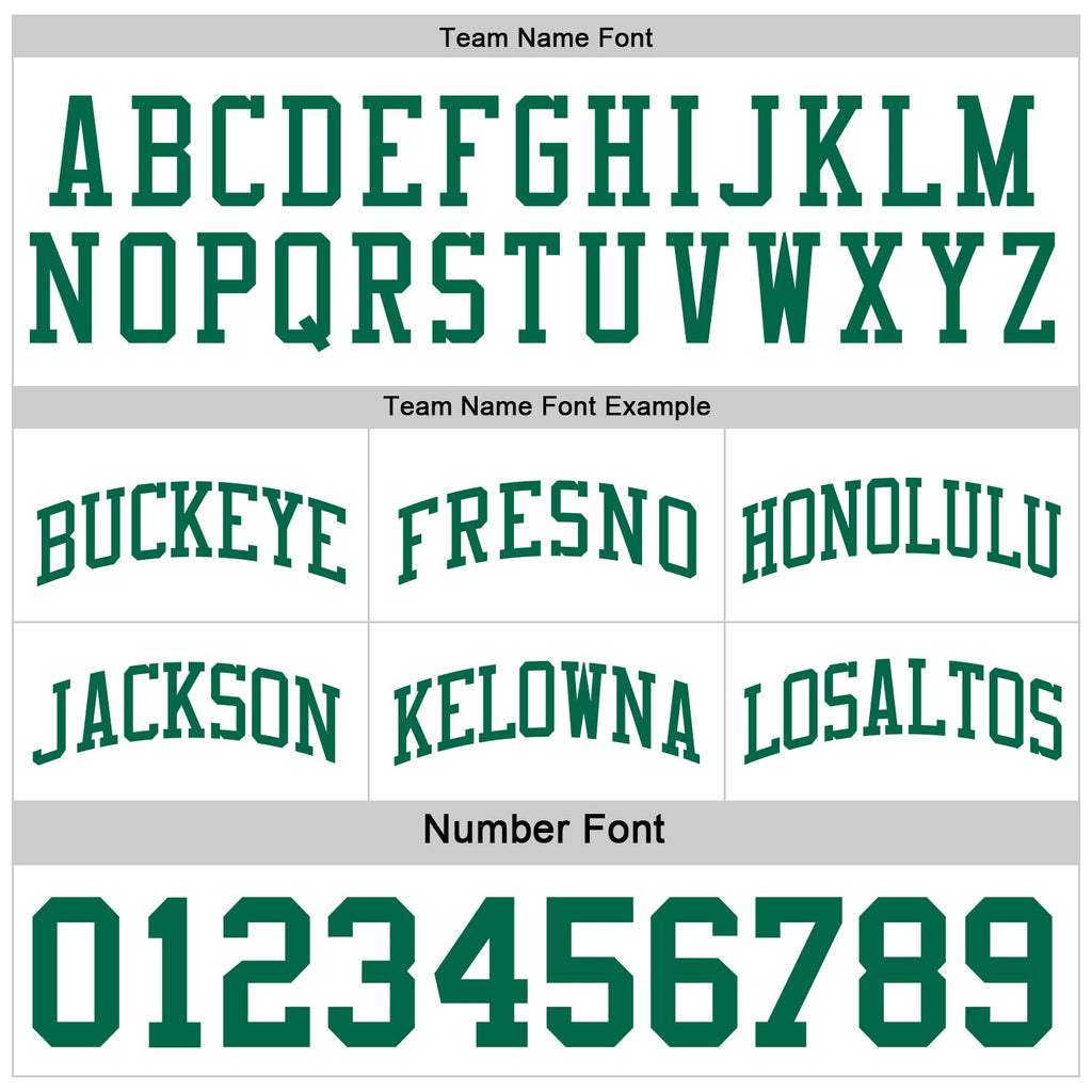 Custom Basketball Jersey - Reversible Kelly Green White Double Side Sublimation Set