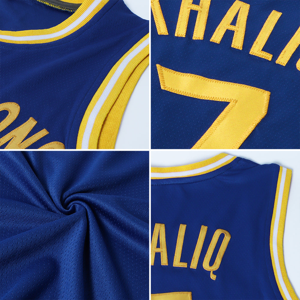 Custom Basketball Jersey - Royal Orange-White Throwback - Style Royal0110