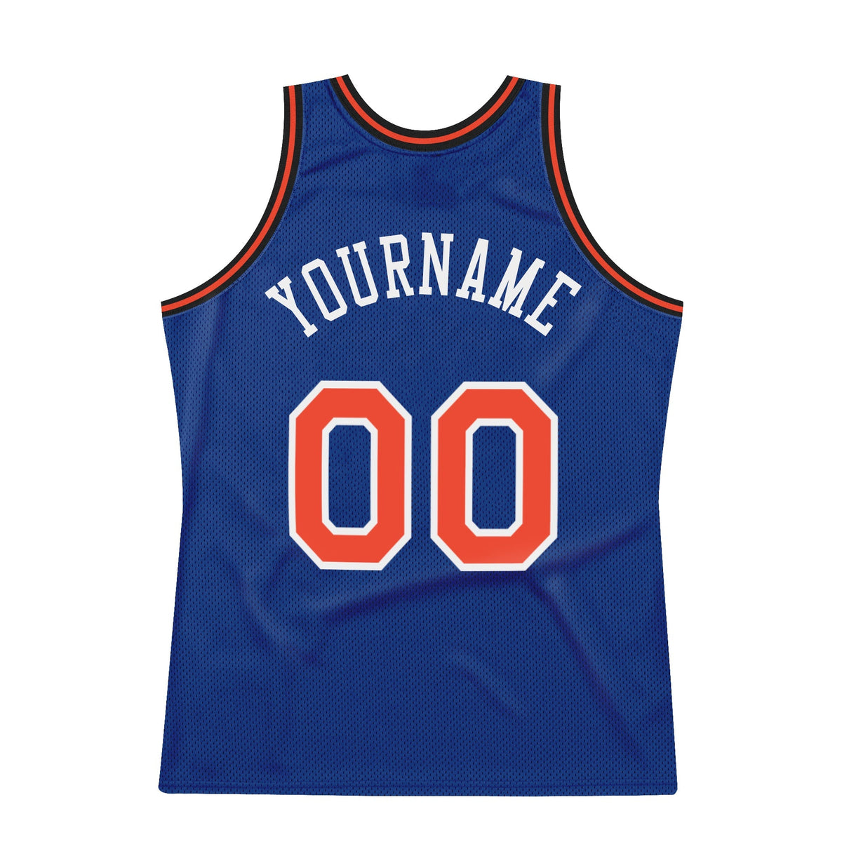 Custom Basketball Jersey - Royal Orange-White Throwback - Style Royal0110
