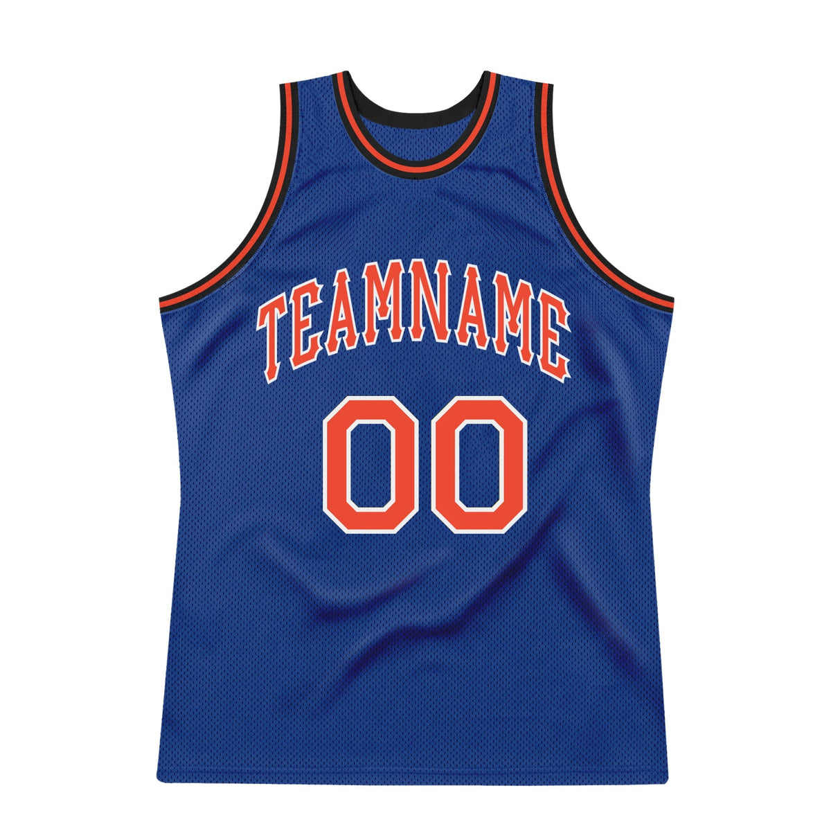 Custom Basketball Jersey - Royal Orange-White Throwback - Style Royal0110