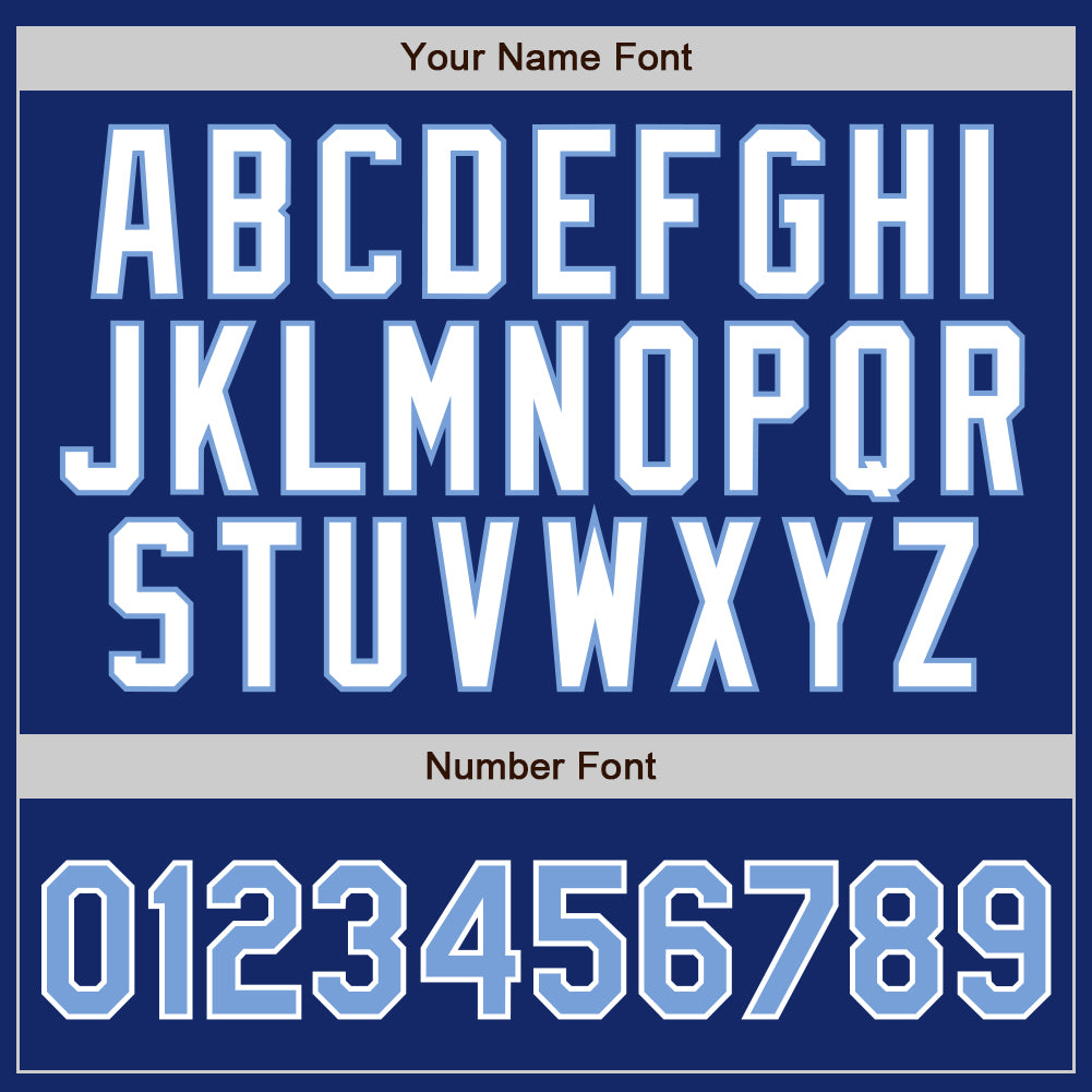 Custom Baseball Jersey - Royal Light Blue Pinstripe Light Blue-White