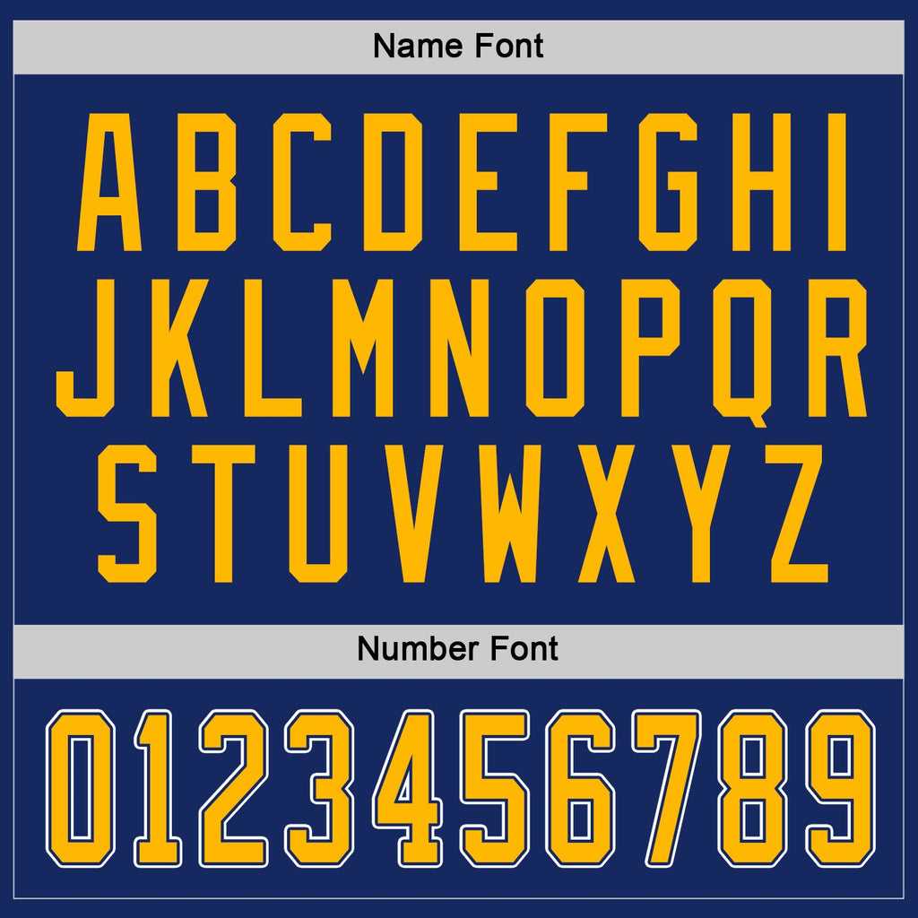 Custom Hockey Jersey - Royal Gold-White - Style Royal0390