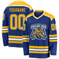 Custom Hockey Jersey - Royal Gold-White - Style Royal0390