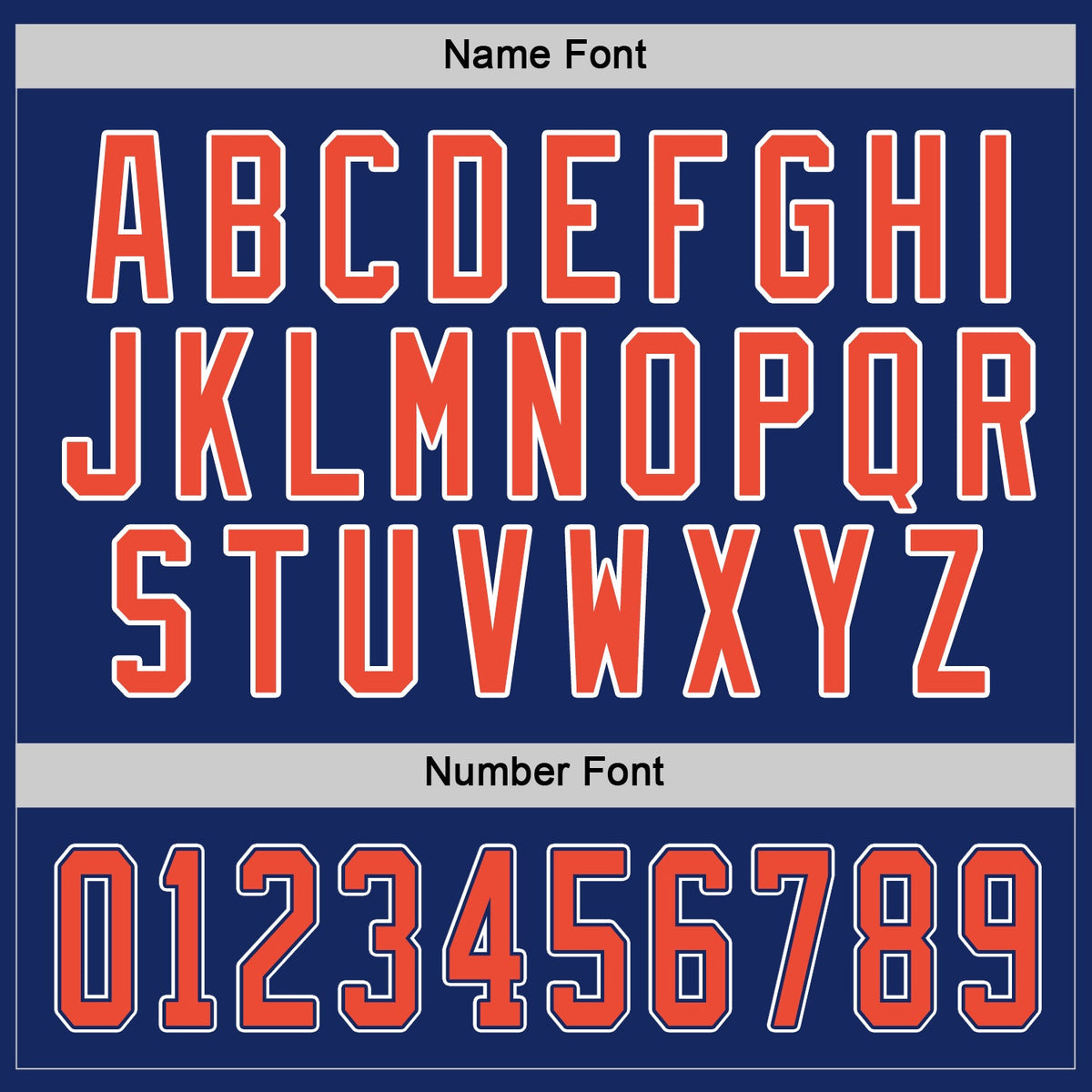 Custom Hockey Jersey - Royal Orange-White
