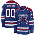 Custom Hockey Jersey - Royal White-Maroon