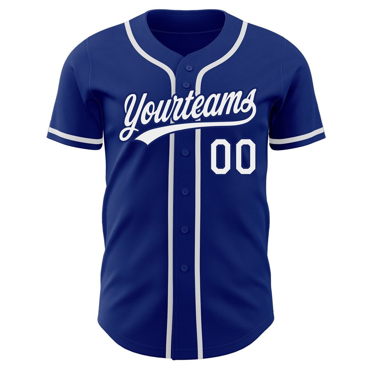 Custom Baseball Jersey - Royal White - Style Royal0441