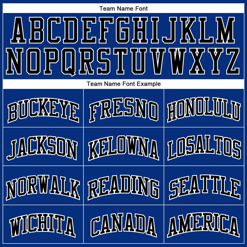 Custom Basketball Jersey - Royal White Pinstripe Black-White