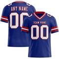Custom Football Jersey - Royal White-Red
